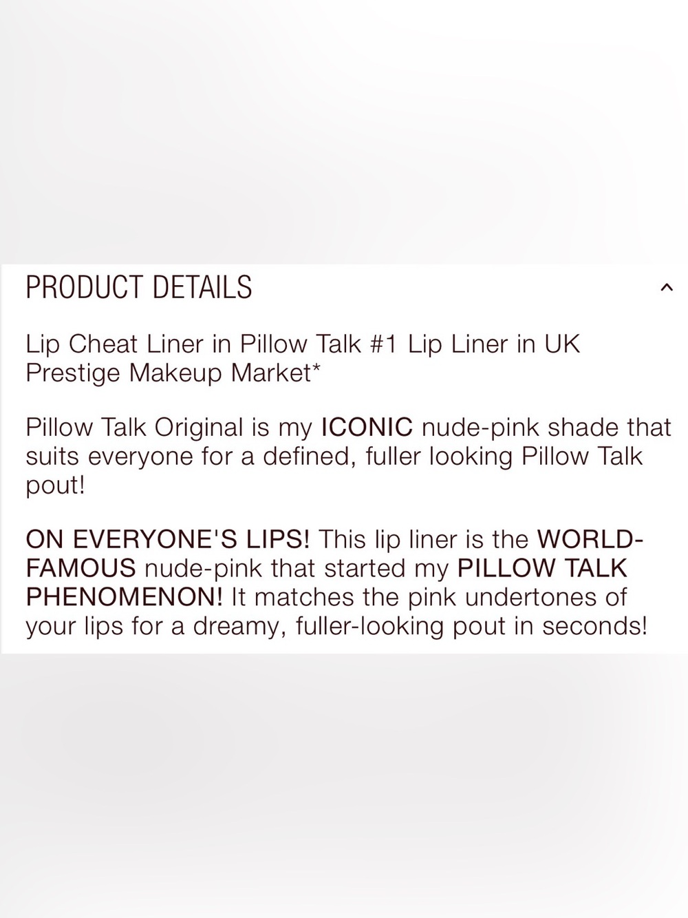 Charlotte Tilbury / Lip Cheat Lip Liner / Pillow Talk - Picture 4 of 12